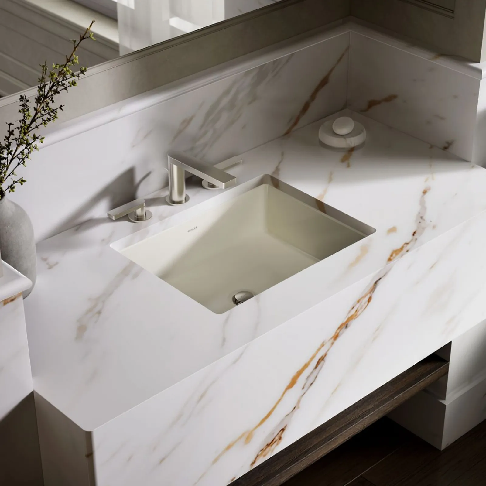 19-3/4" rectangular undermount bathroom sink^Kohler Online