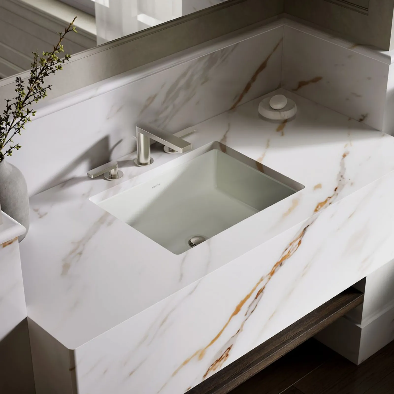 19-3/4" rectangular undermount bathroom sink^Kohler Online