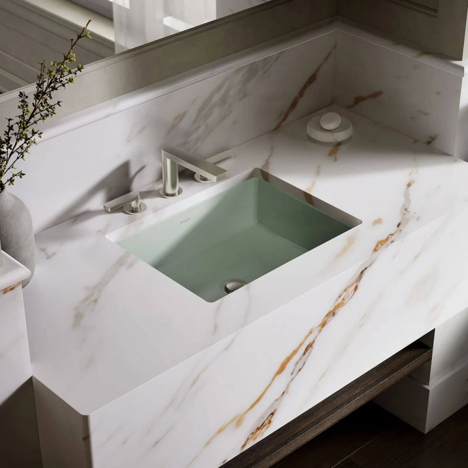 19-3/4" rectangular undermount bathroom sink^Kohler Online