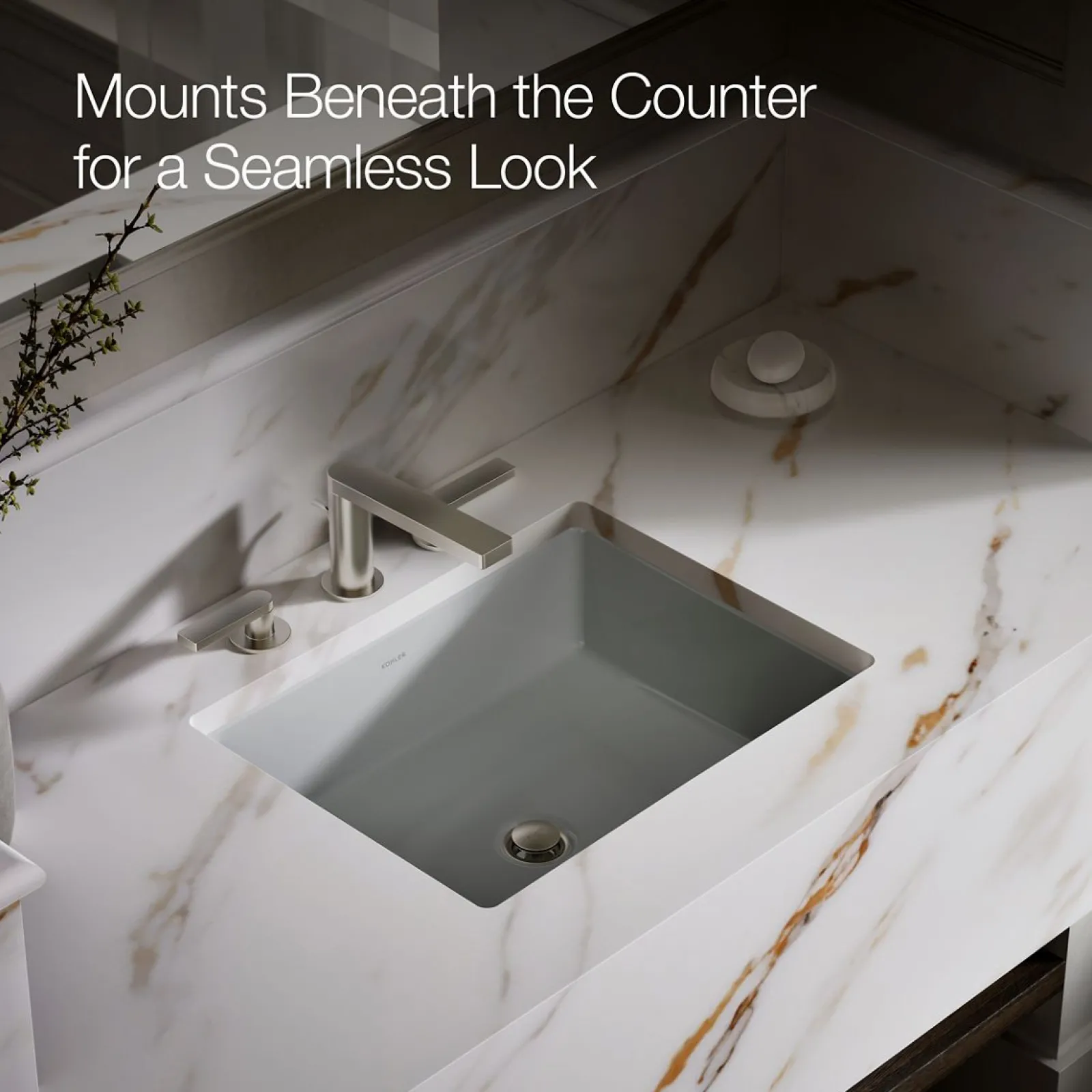 19-3/4" rectangular undermount bathroom sink^Kohler Online