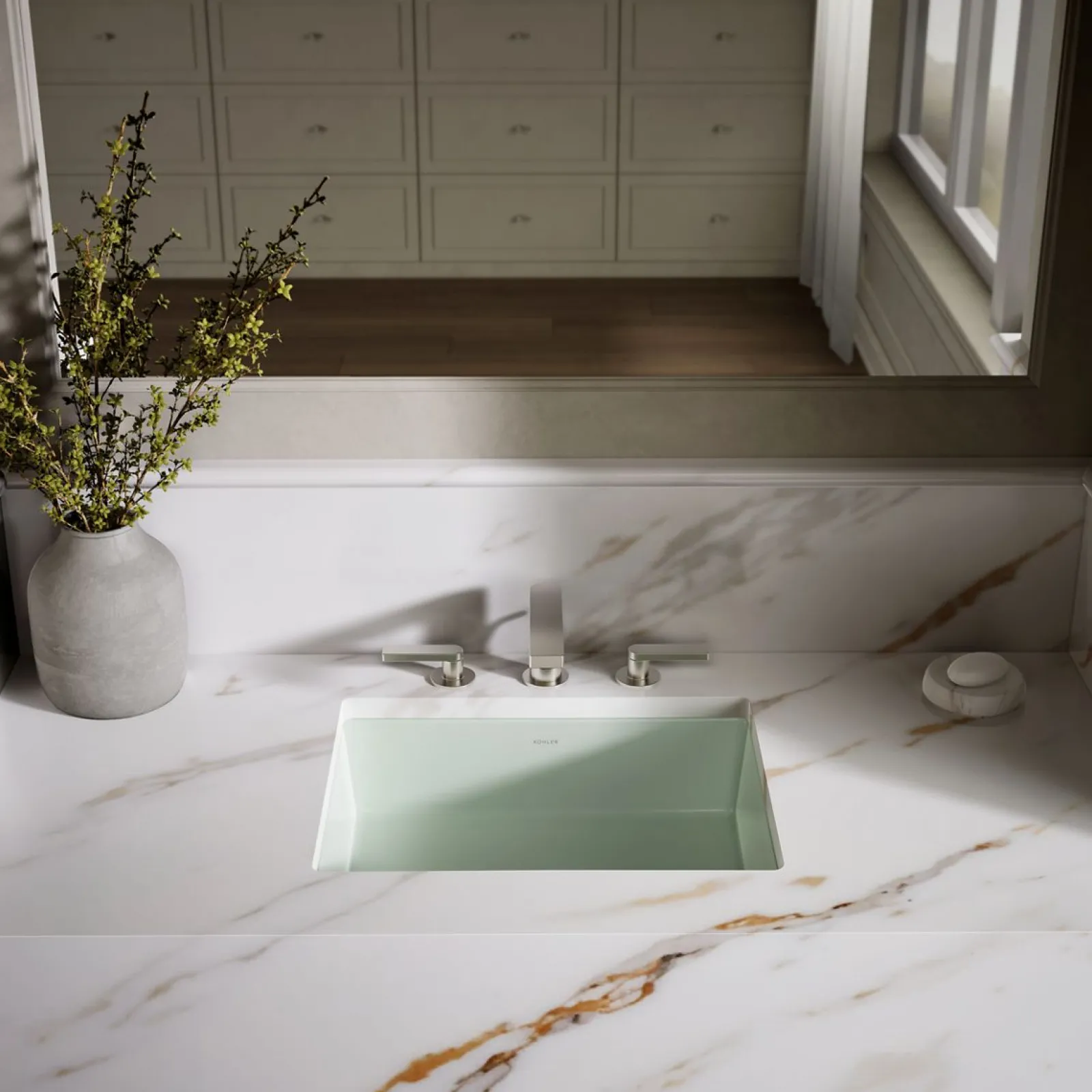 19-3/4" rectangular undermount bathroom sink^Kohler Online