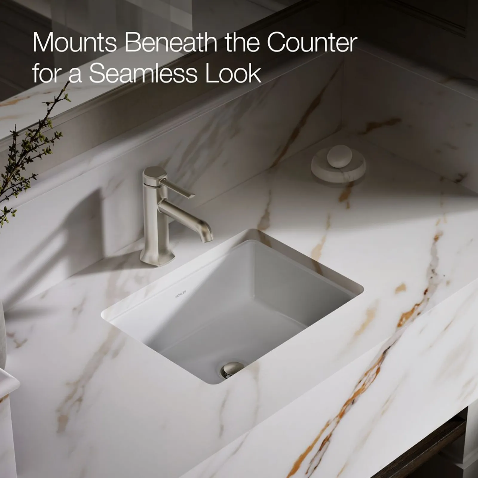 17" rectangular undermount bathroom sink^Kohler Discount