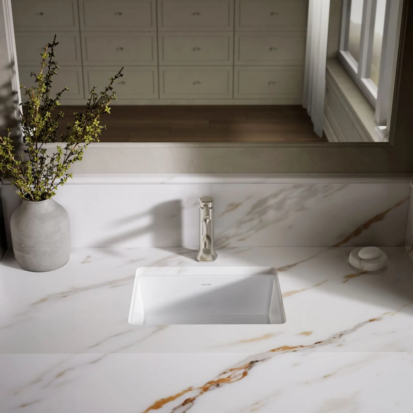 17" rectangular undermount bathroom sink^Kohler Discount