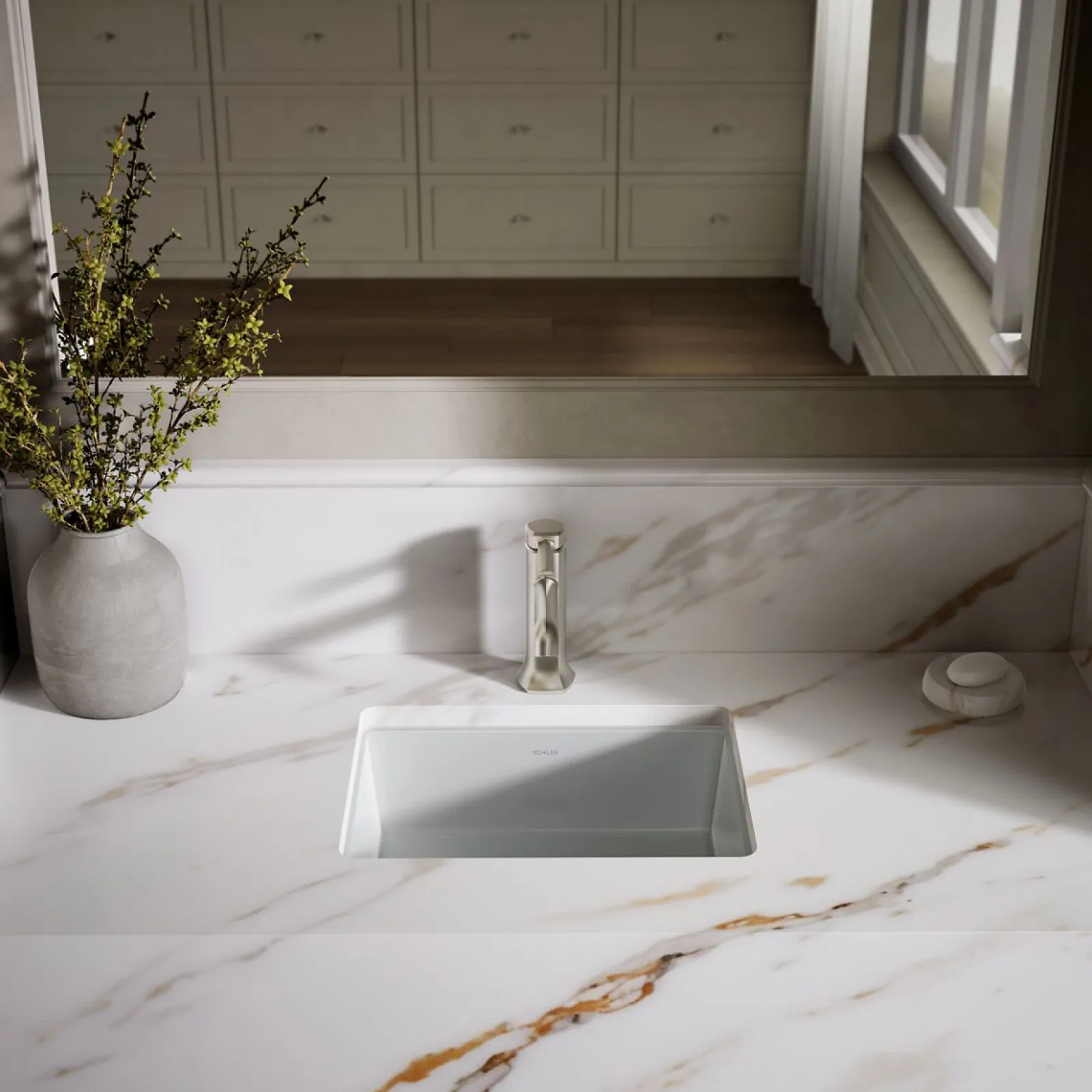 17" rectangular undermount bathroom sink^Kohler Discount