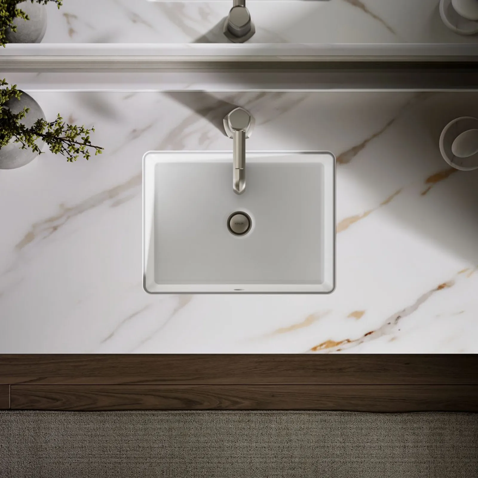 17" rectangular undermount bathroom sink^Kohler Discount