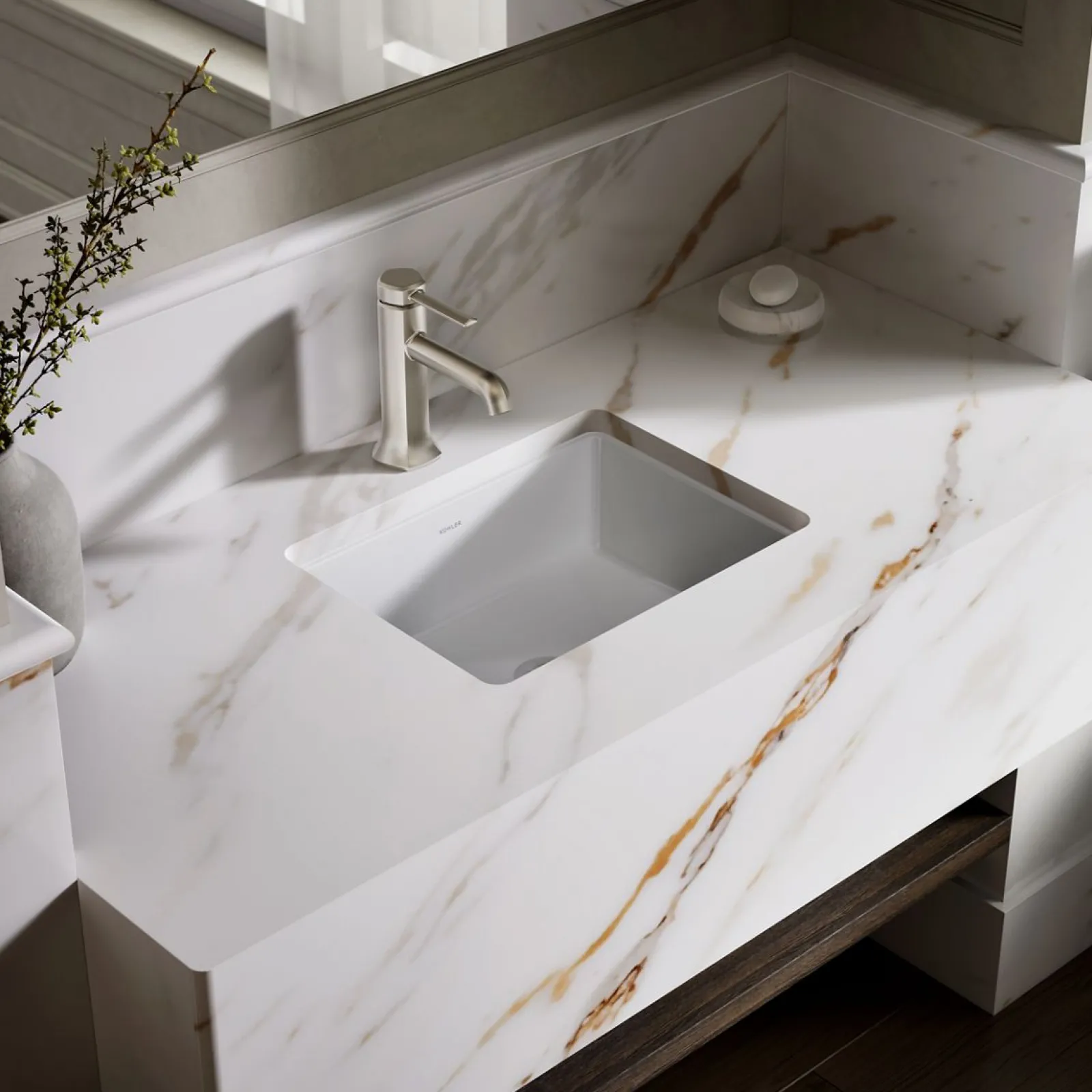 17" rectangular undermount bathroom sink^Kohler Discount