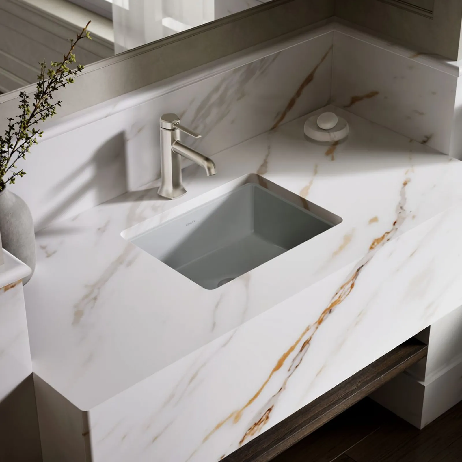 17" rectangular undermount bathroom sink^Kohler Discount
