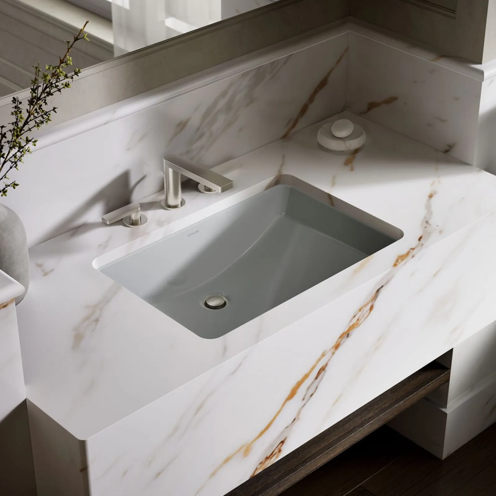 23-1/4" rectangular undermount bathroom sink^Kohler Clearance