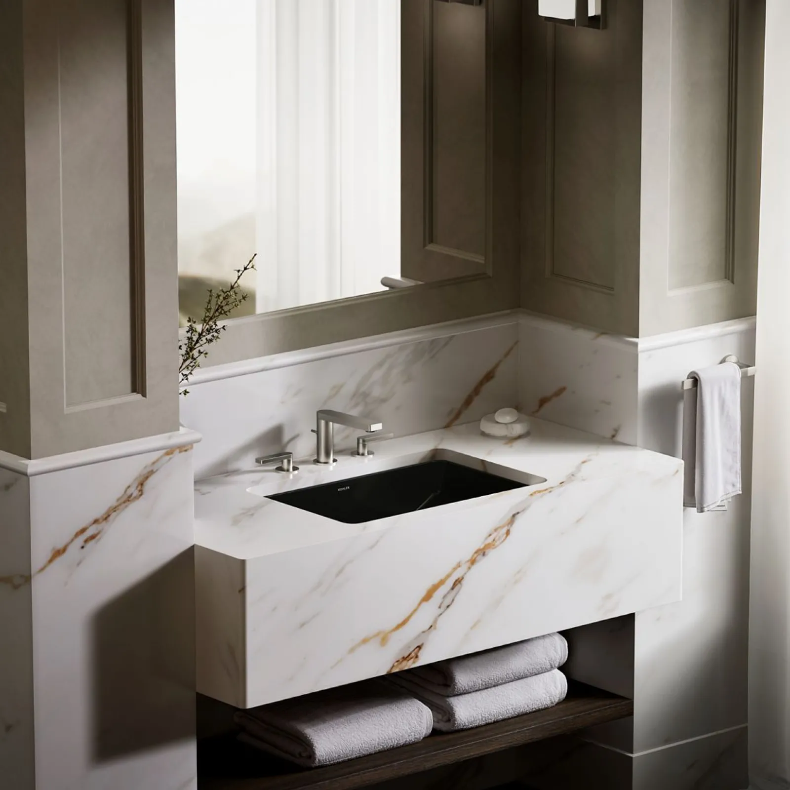 23-1/4" rectangular undermount bathroom sink^Kohler Clearance
