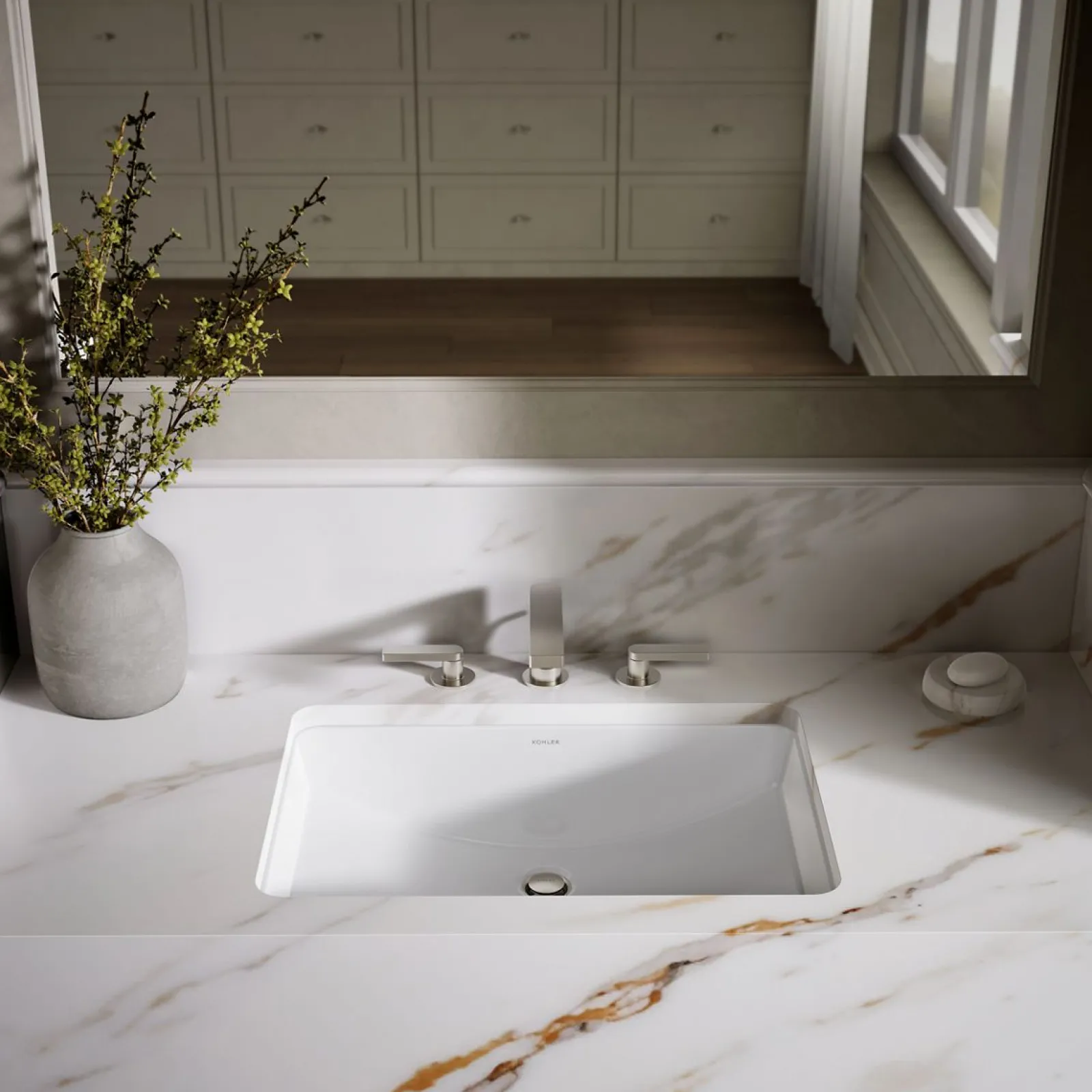 23-1/4" rectangular undermount bathroom sink^Kohler Clearance