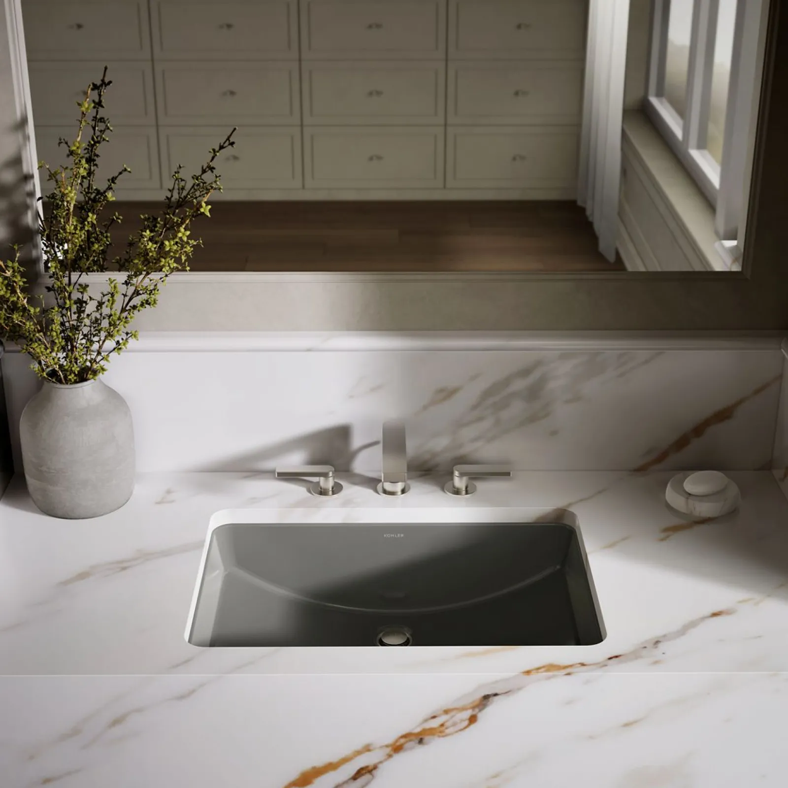 23-1/4" rectangular undermount bathroom sink^Kohler Clearance