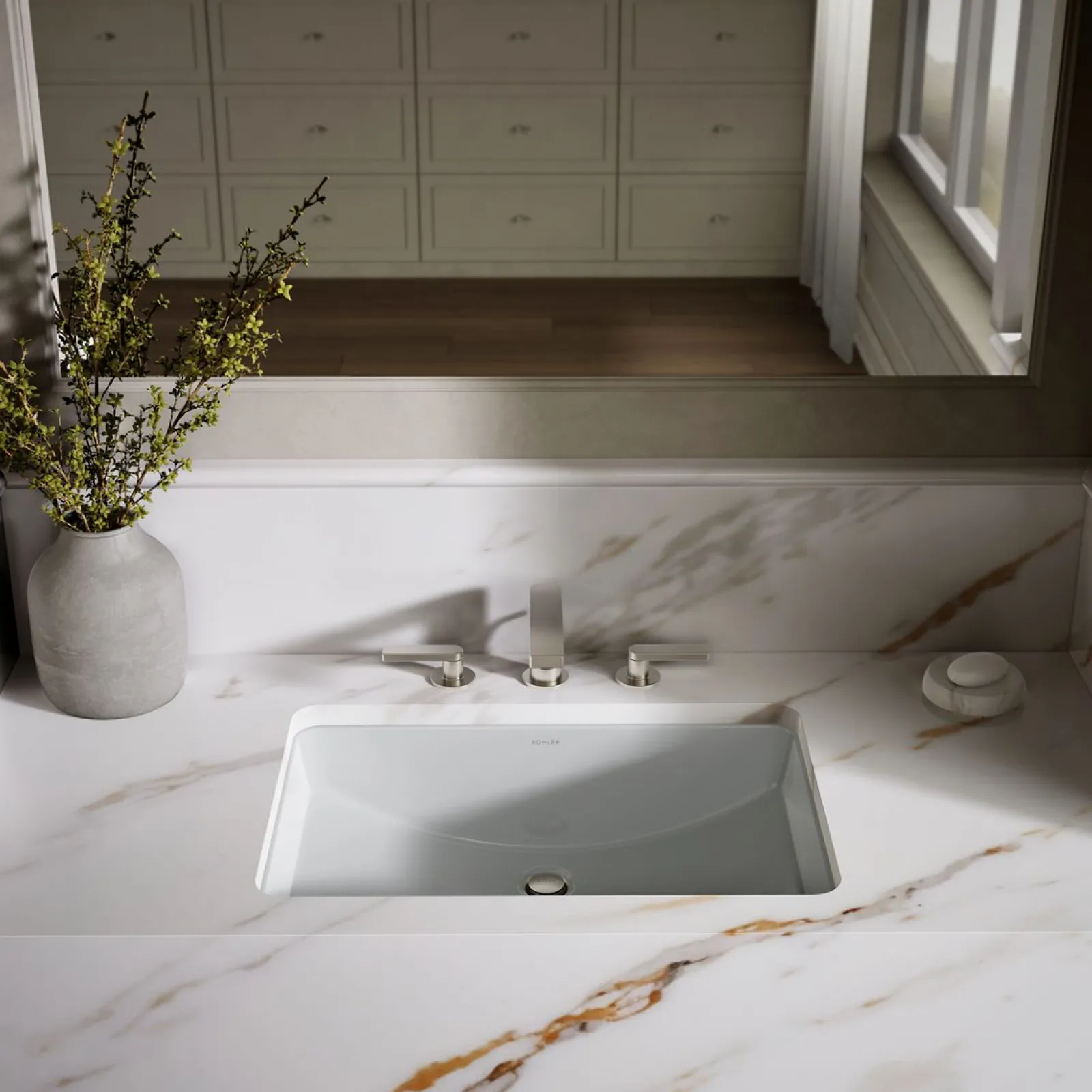 23-1/4" rectangular undermount bathroom sink^Kohler Clearance