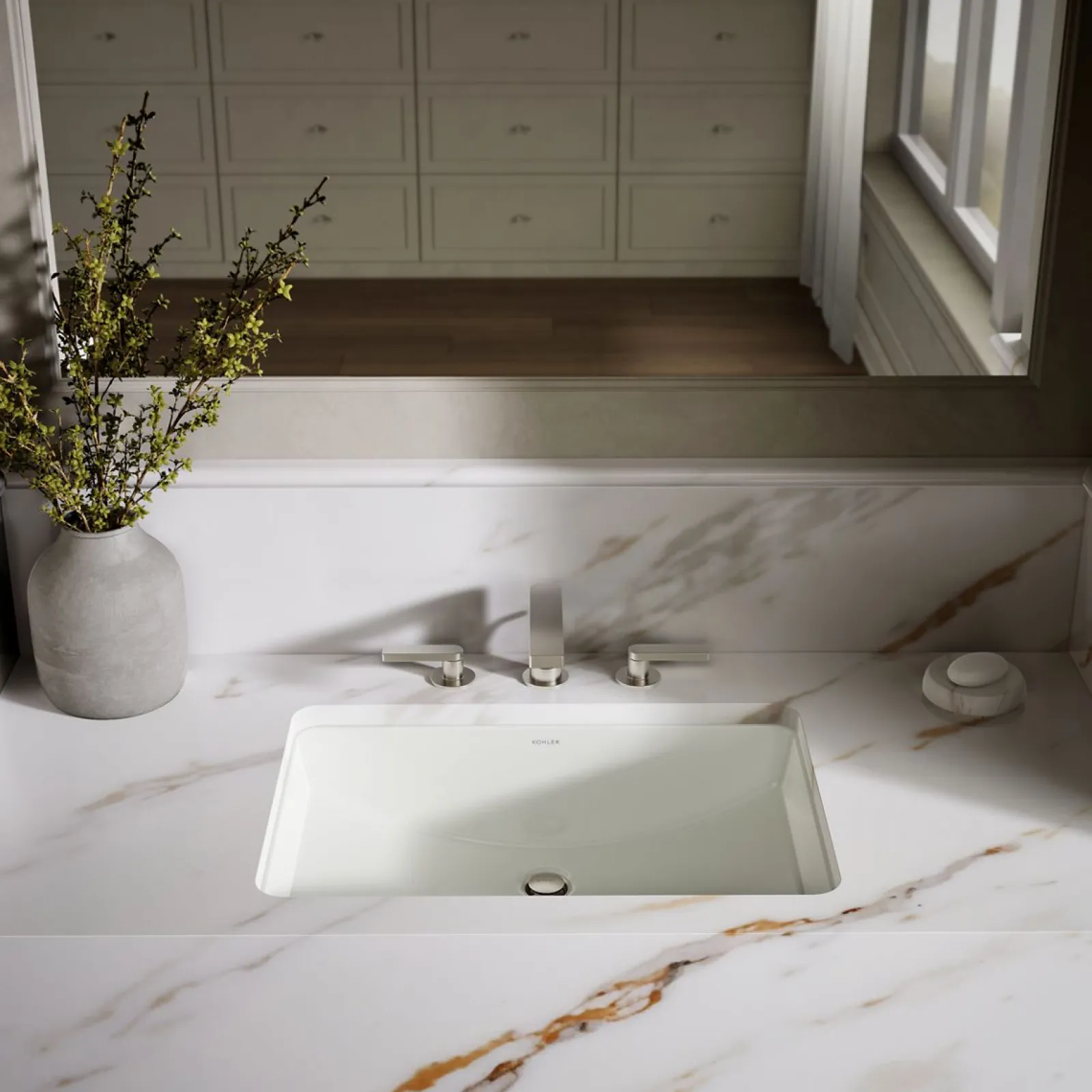23-1/4" rectangular undermount bathroom sink^Kohler Clearance