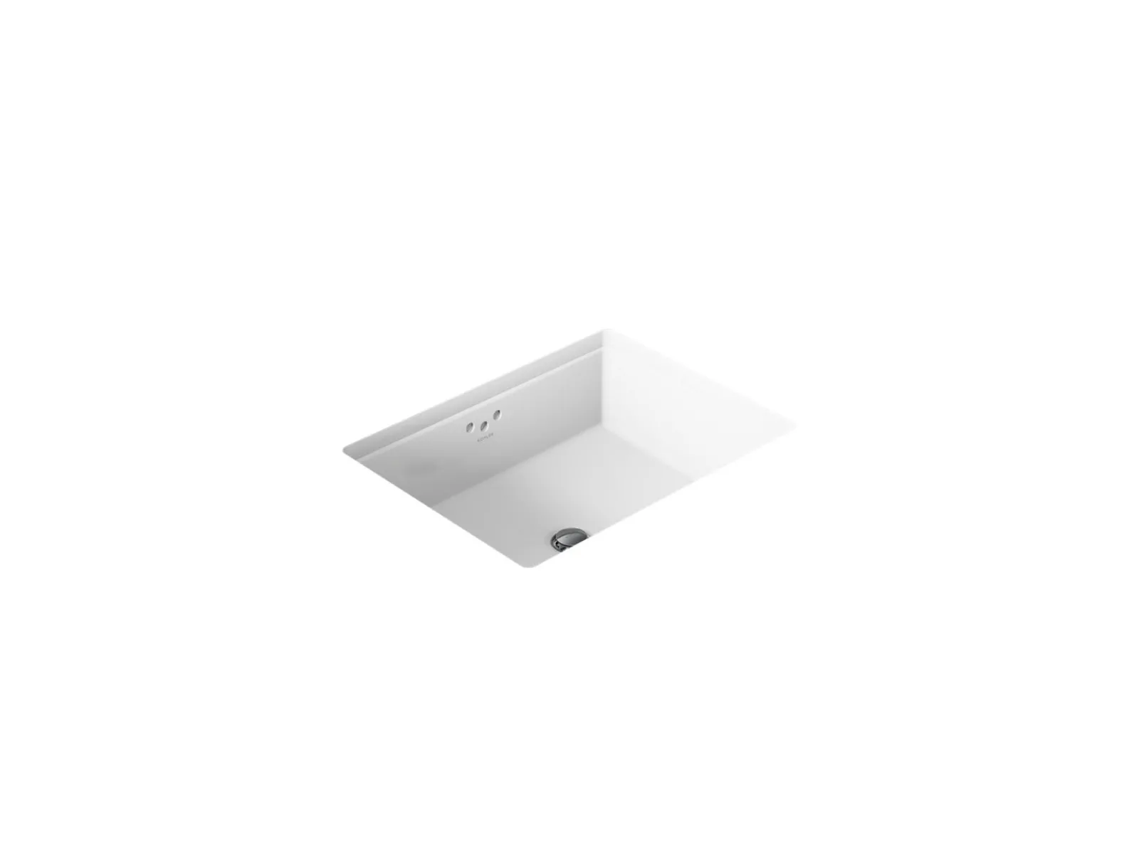 19-3/4" rectangular undermount bathroom sink with glazed underside^Kohler
