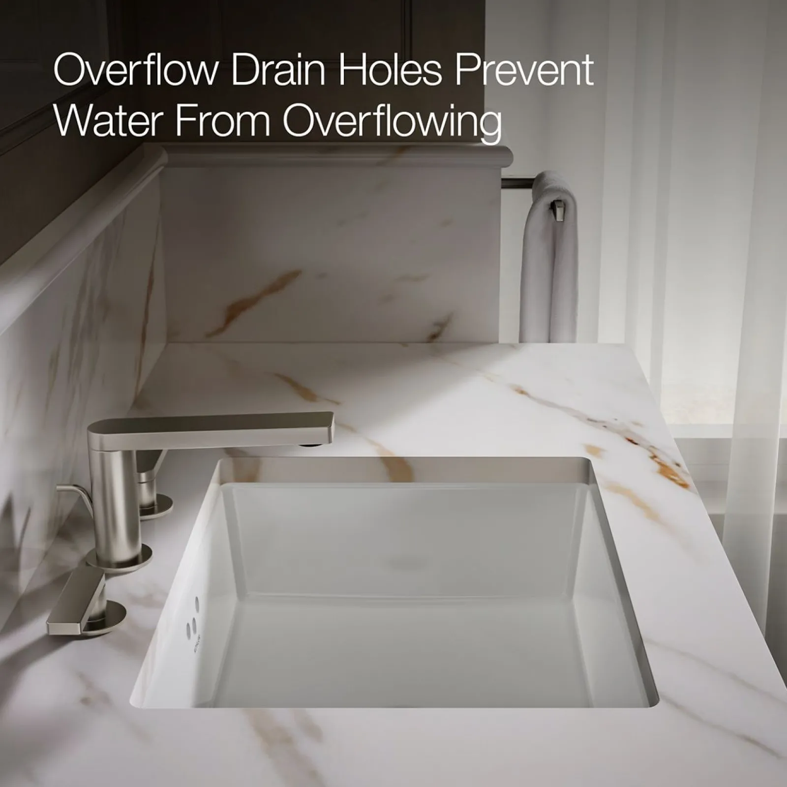 19-3/4" rectangular undermount bathroom sink with glazed underside^Kohler