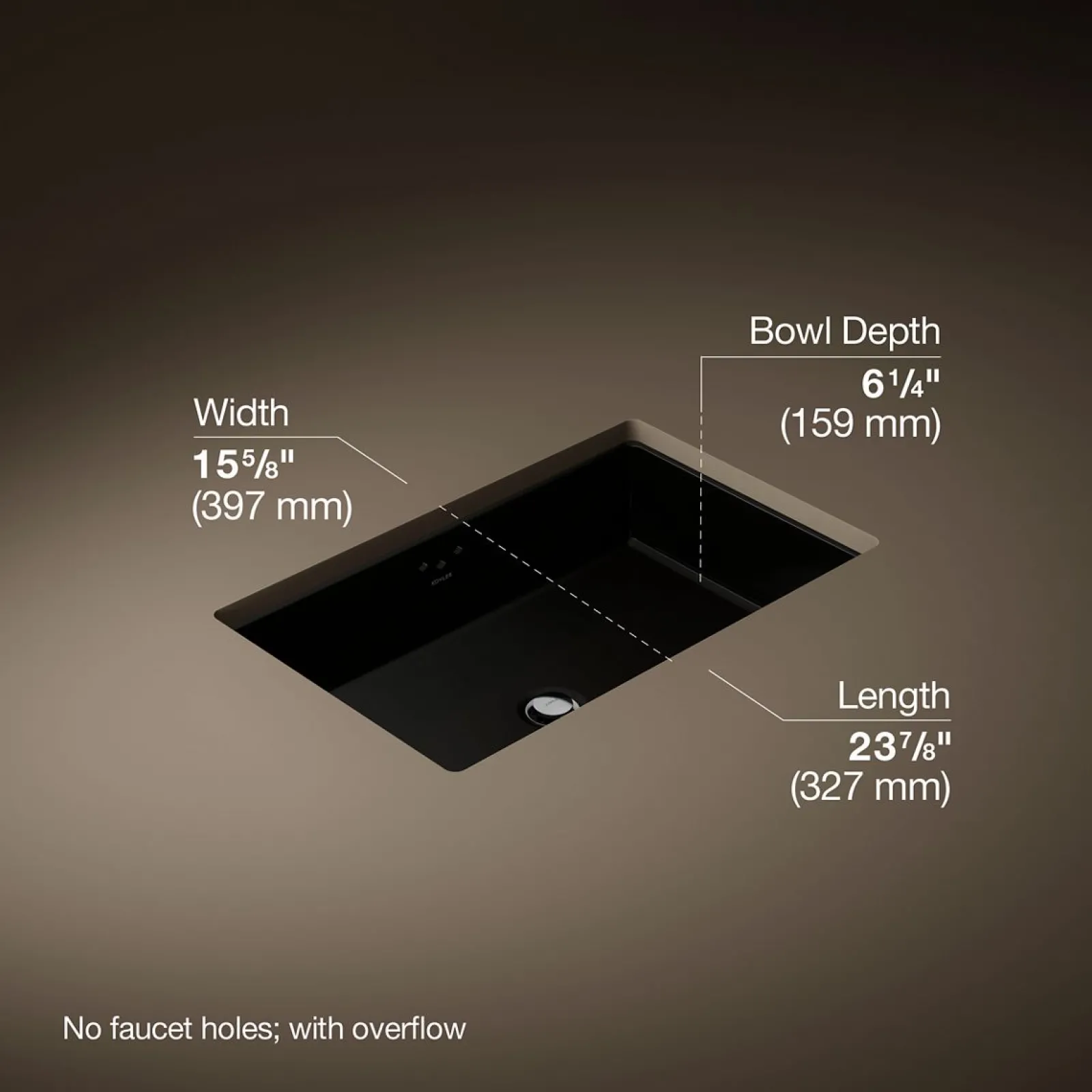 24" rectangular undermount bathroom sink^Kohler Sale