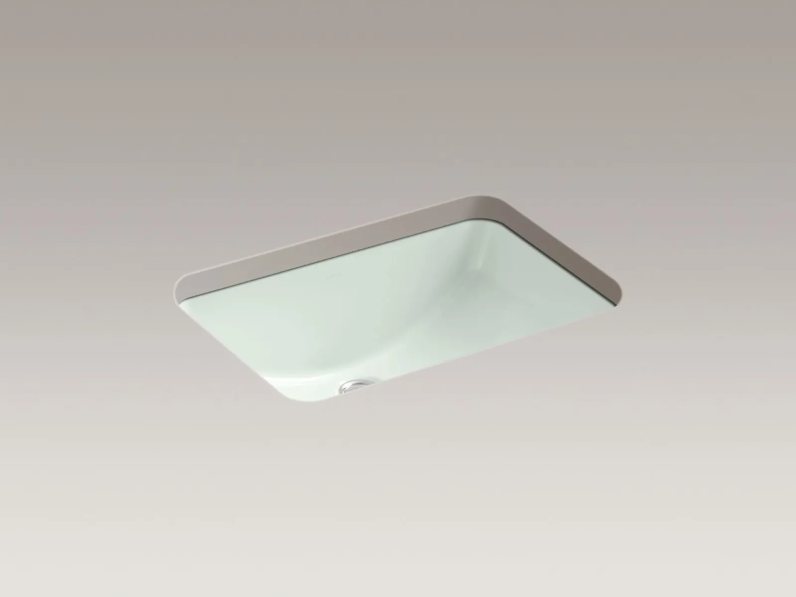 21" rectangular undermount bathroom sink with glazed underside, no overflow^Kohler Clearance