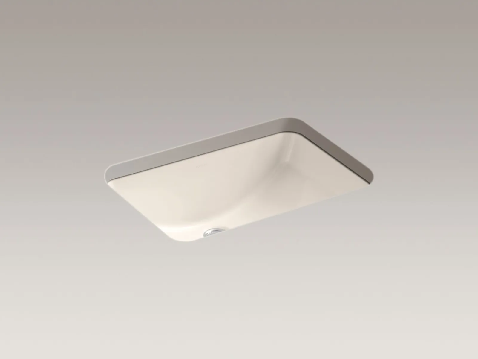 21" rectangular undermount bathroom sink with glazed underside, no overflow^Kohler Clearance