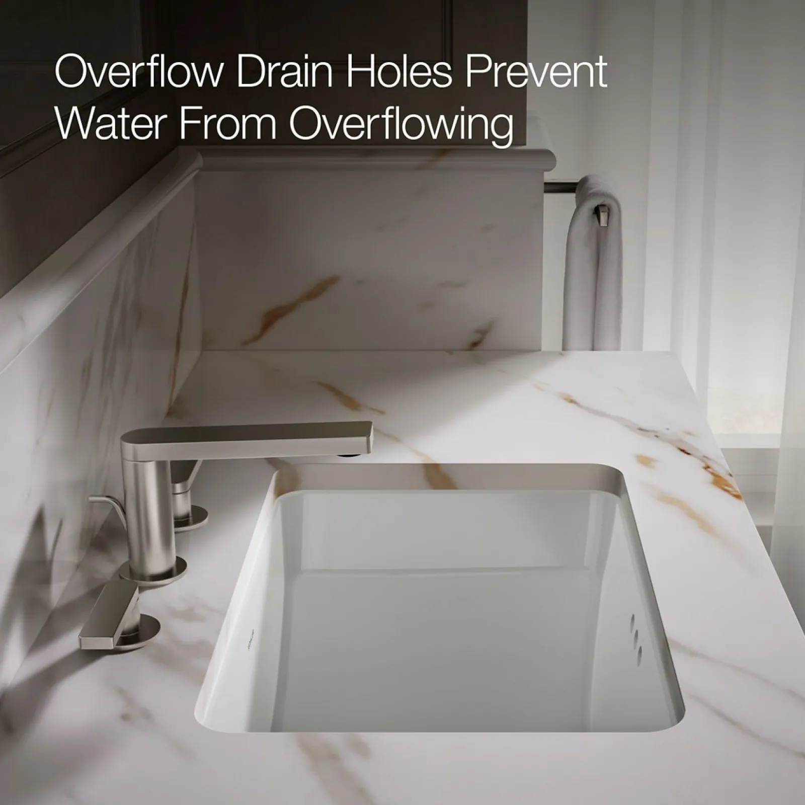 21" rectangular undermount bathroom sink with glazed underside, no overflow^Kohler Clearance