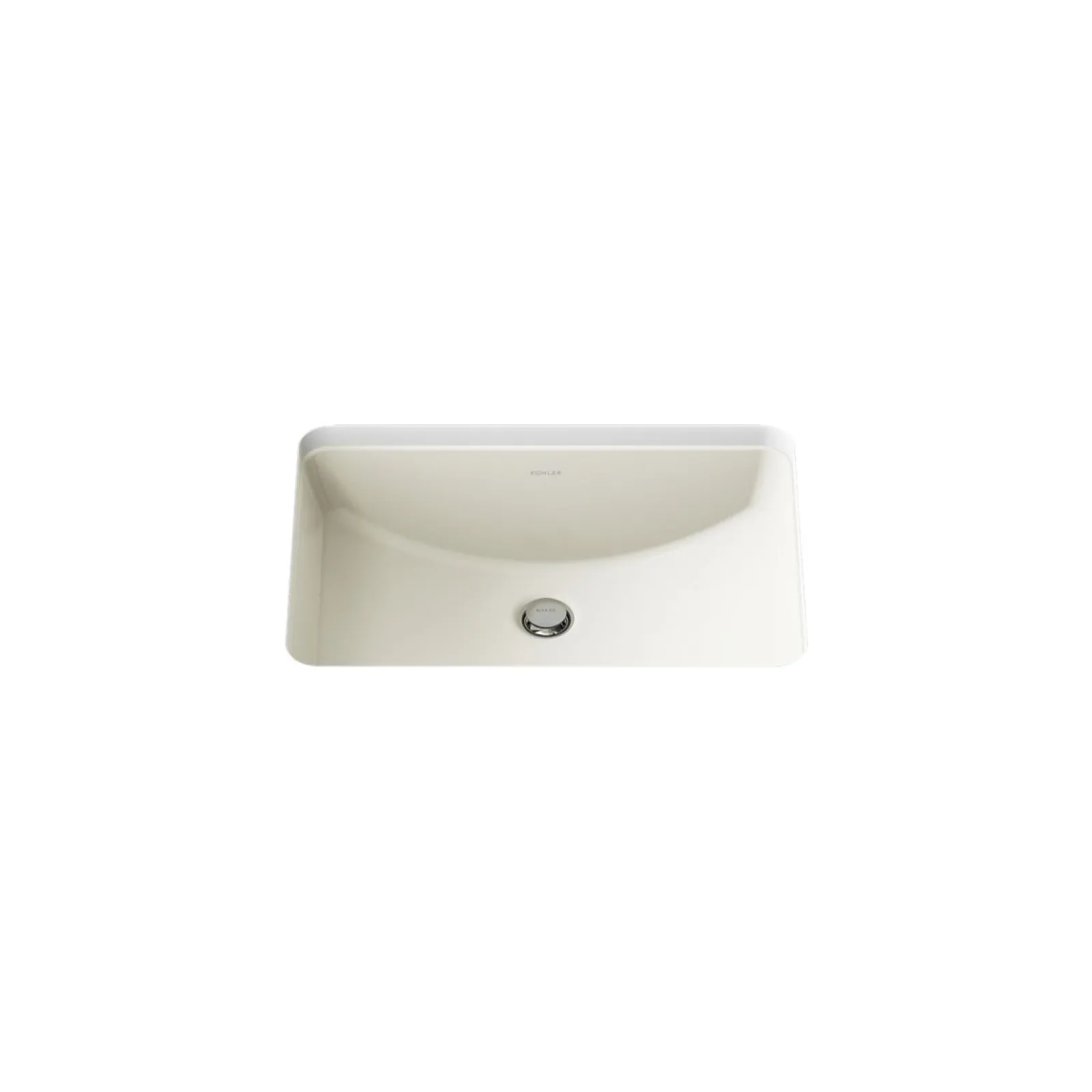 21" rectangular undermount bathroom sink with glazed underside, no overflow^Kohler Clearance