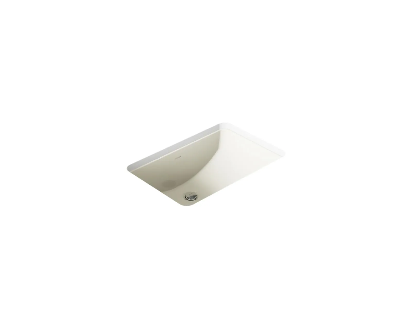 21" rectangular undermount bathroom sink with glazed underside, no overflow^Kohler Clearance
