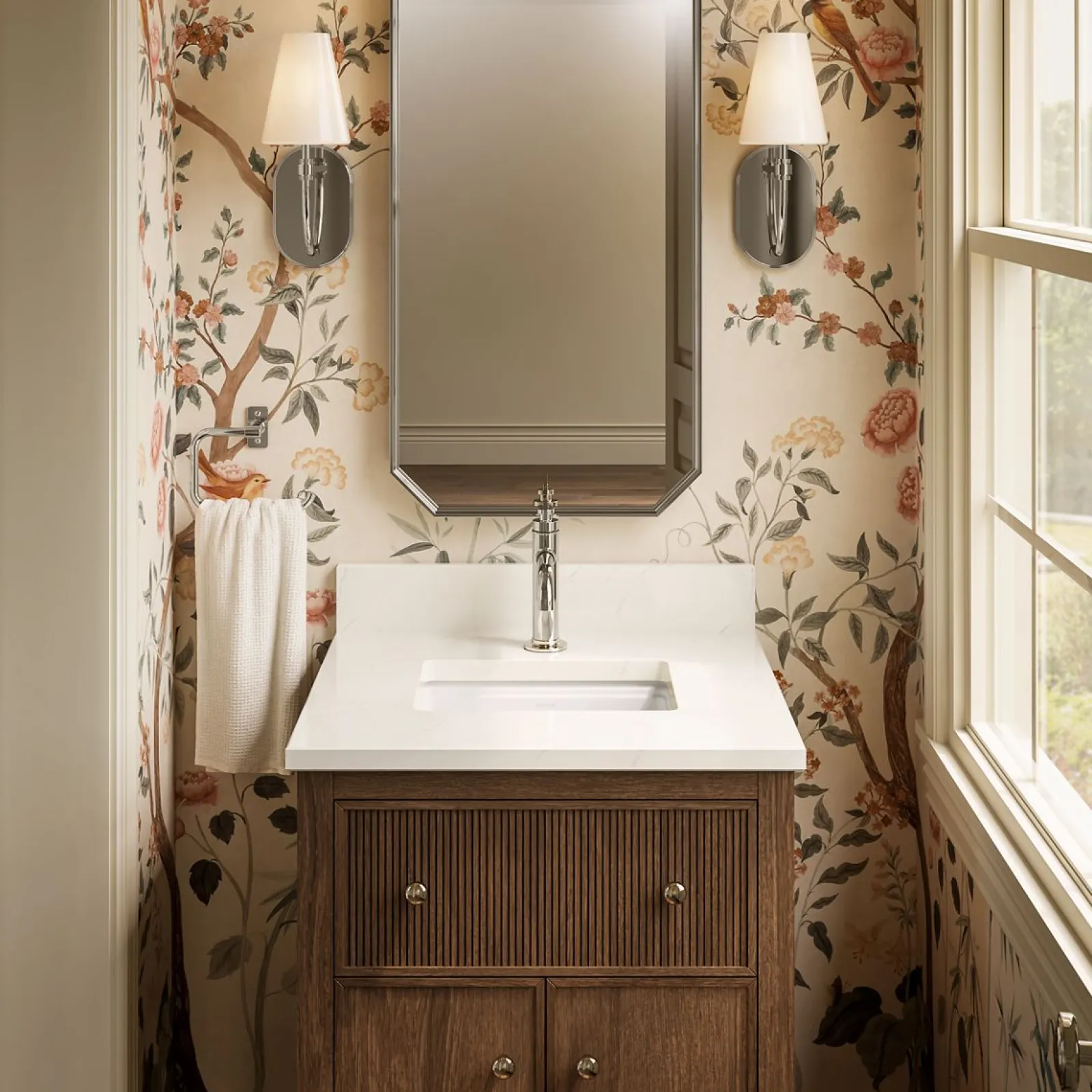 16-9/16" rectangular undermount bathroom sink^Kohler Hot
