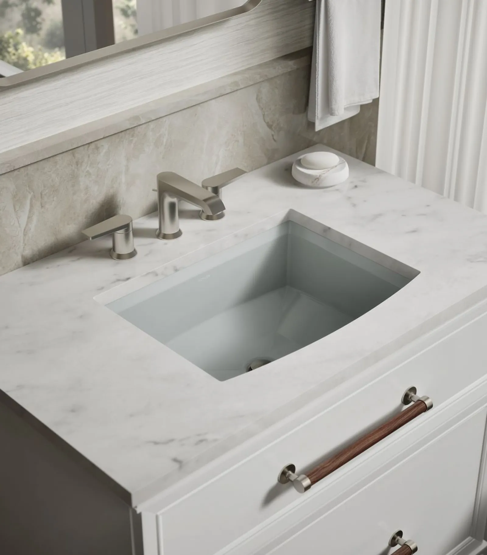 20" rectangular undermount bathroom sink^Kohler Clearance
