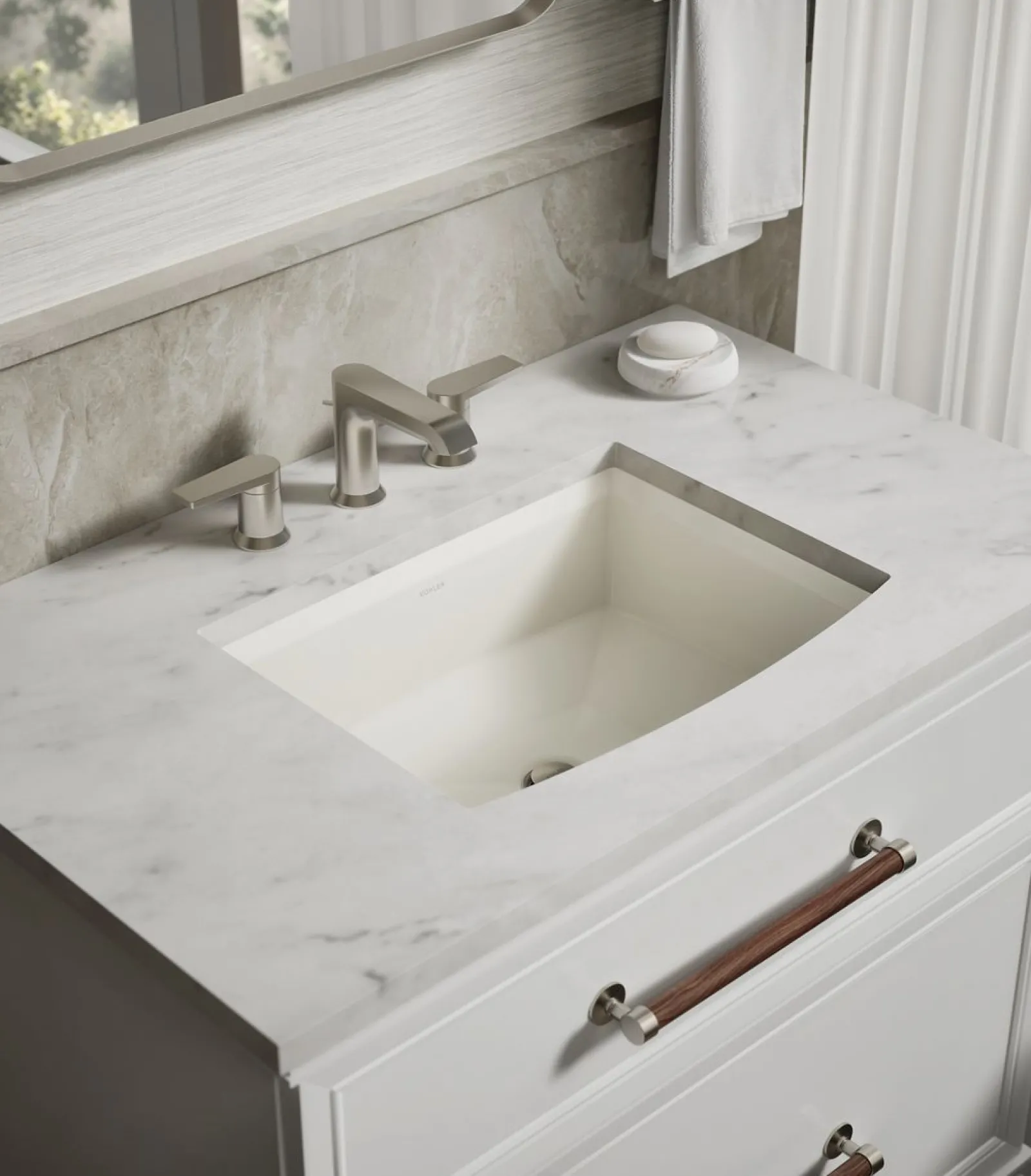 20" rectangular undermount bathroom sink^Kohler Clearance