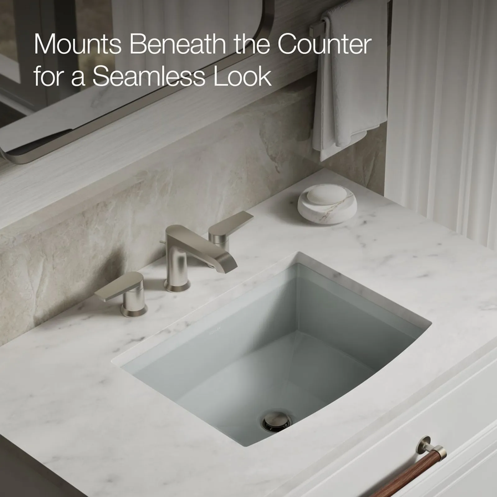 20" rectangular undermount bathroom sink^Kohler Clearance