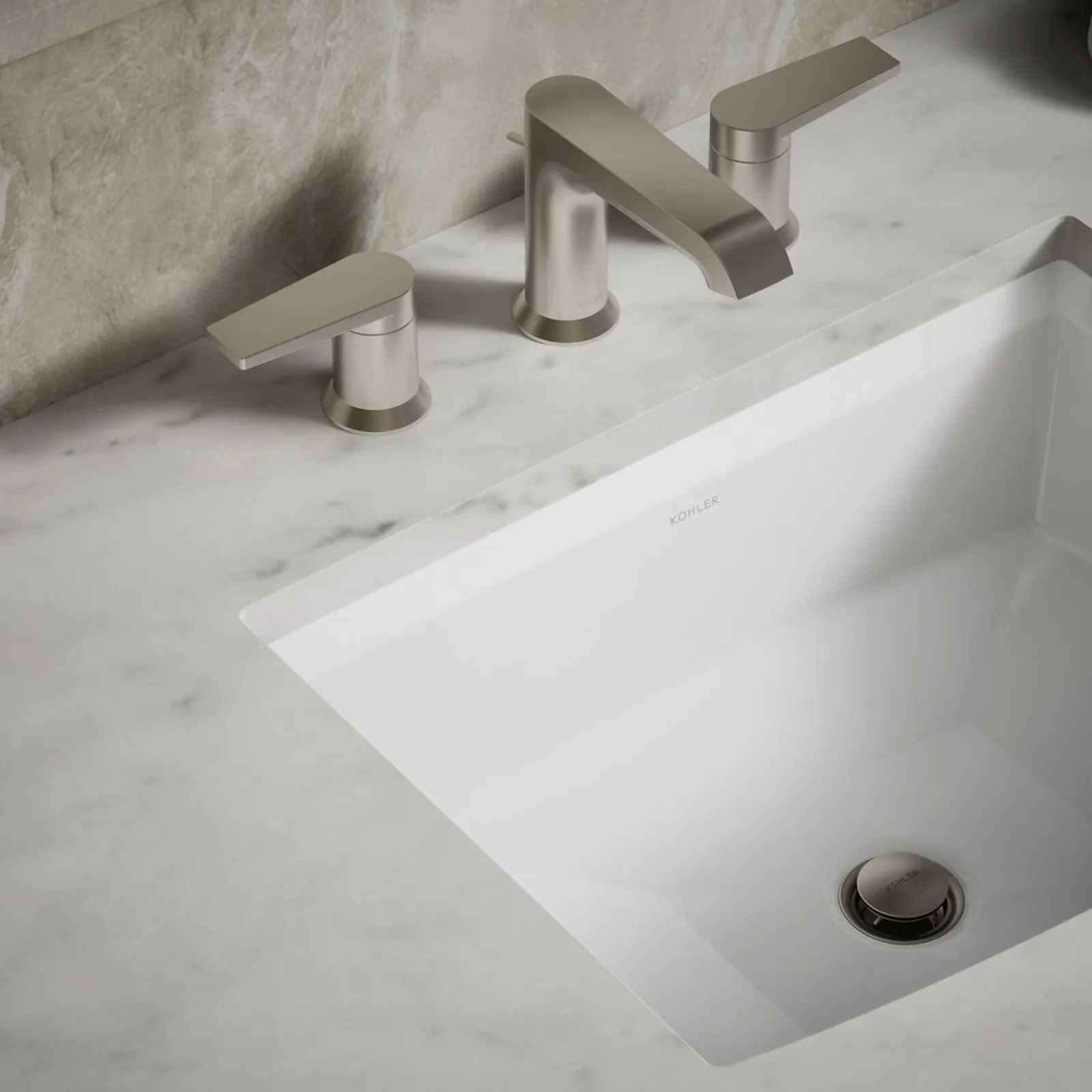 20" rectangular undermount bathroom sink^Kohler Clearance