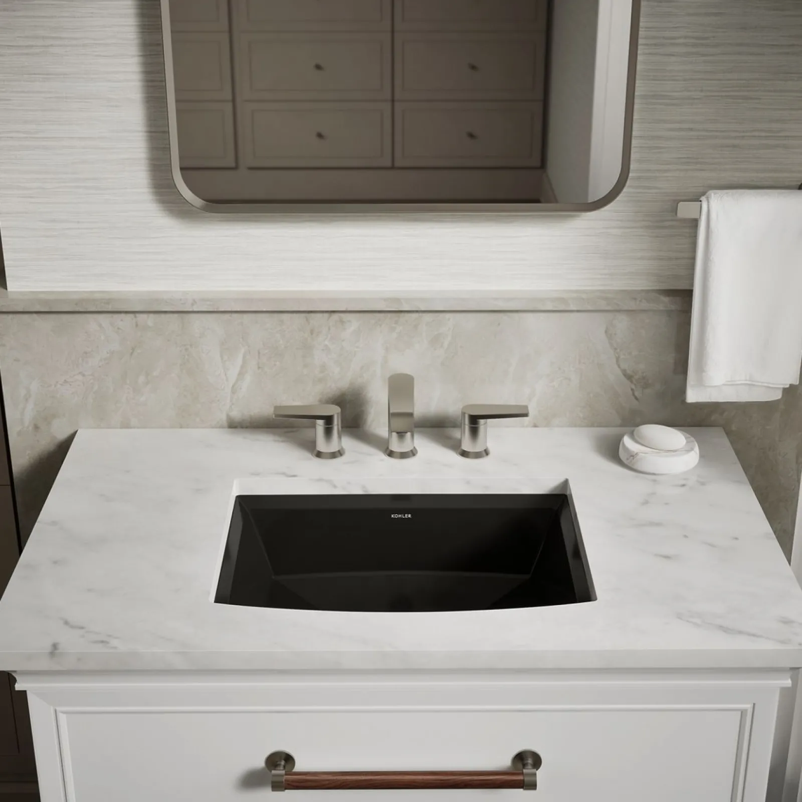 20" rectangular undermount bathroom sink^Kohler Clearance