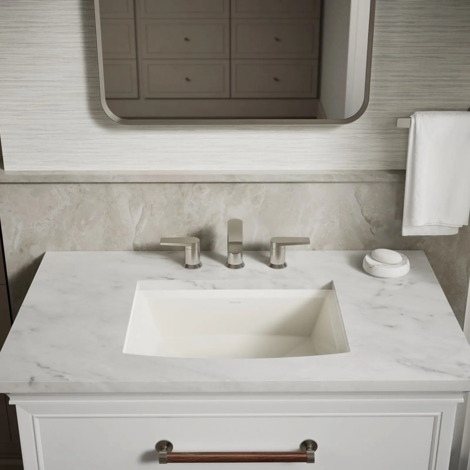 20" rectangular undermount bathroom sink^Kohler Clearance