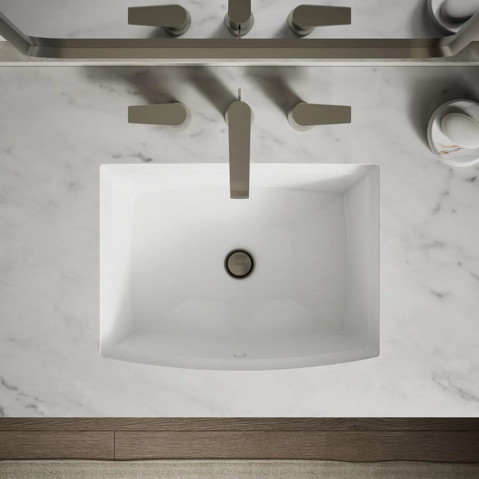 20" rectangular undermount bathroom sink^Kohler Clearance