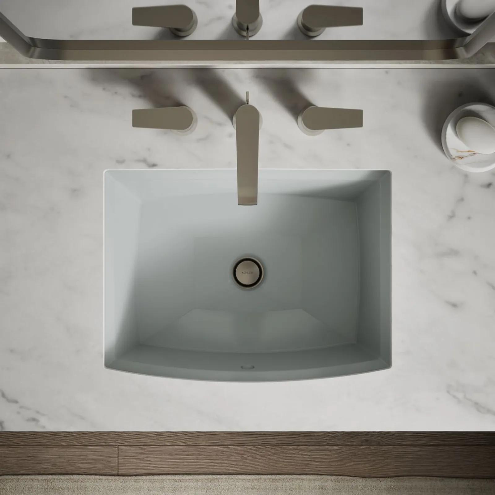 20" rectangular undermount bathroom sink^Kohler Clearance