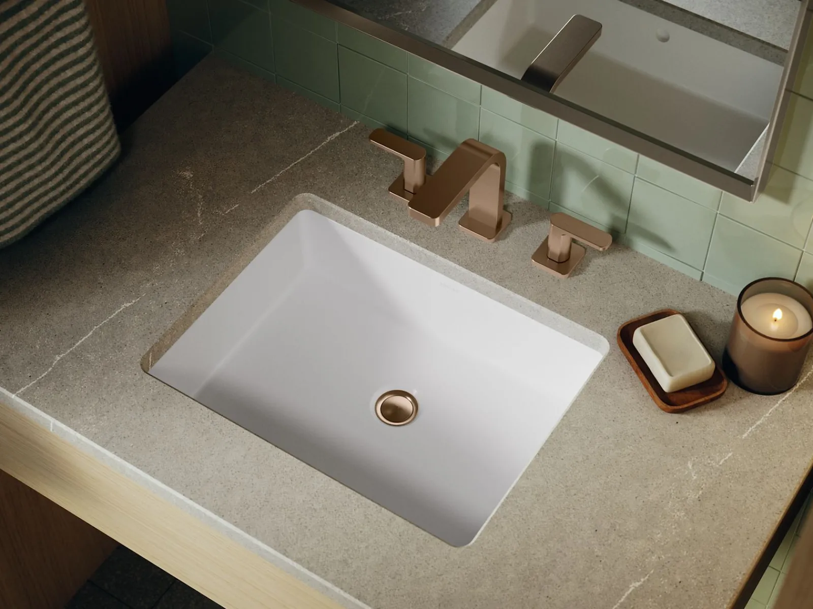 19-3/4" rectangular undermount bathroom sink^Kohler Discount
