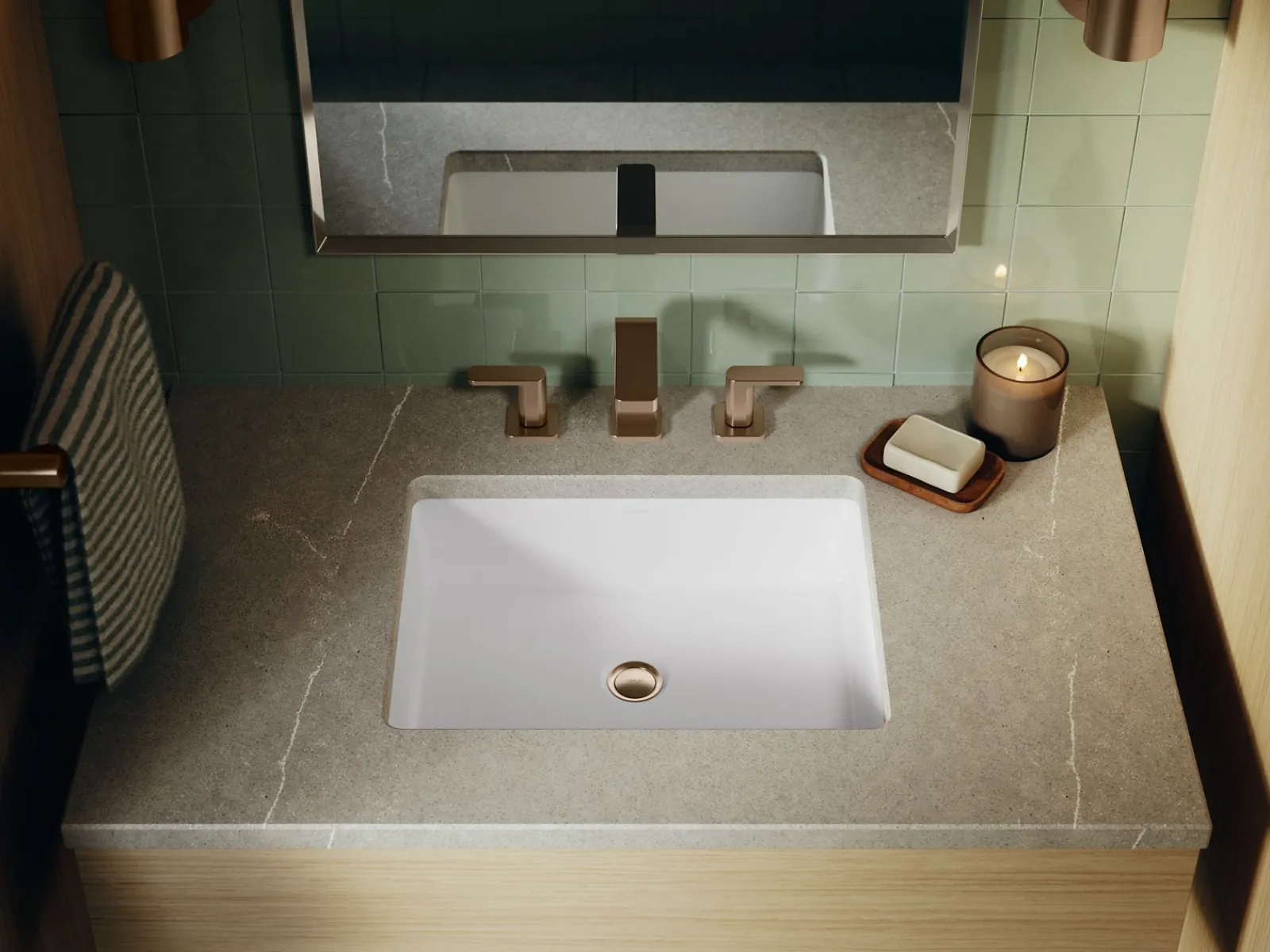 19-3/4" rectangular undermount bathroom sink^Kohler Discount