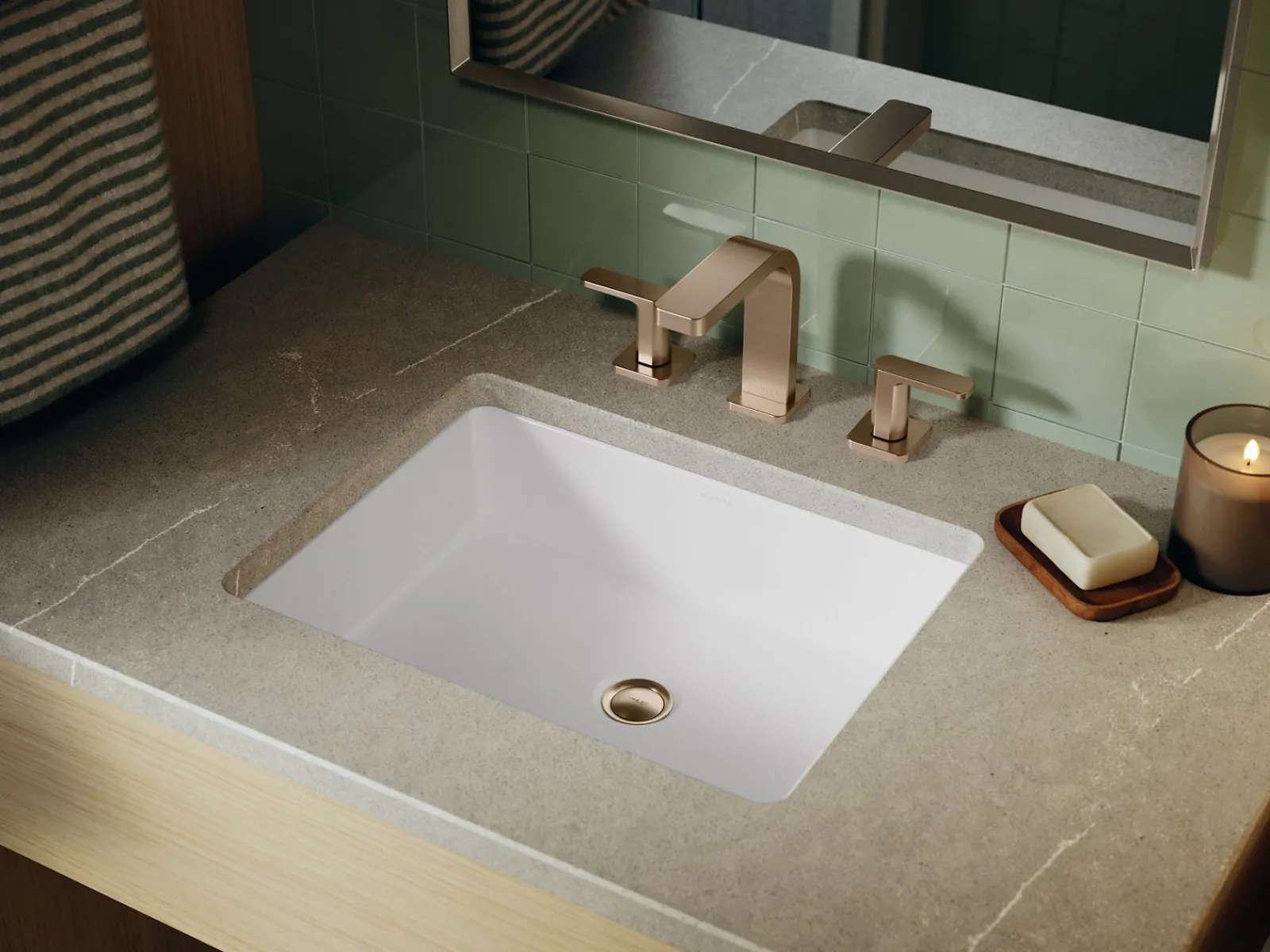 19-3/4" rectangular undermount bathroom sink^Kohler Discount