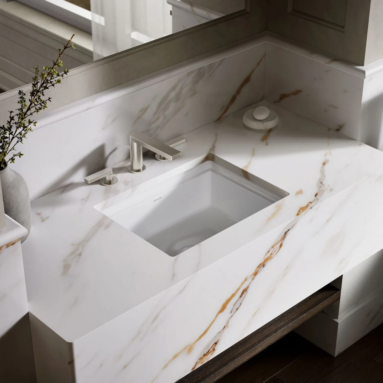21-1/4" rectangular undermount bathroom sink^Kohler Online