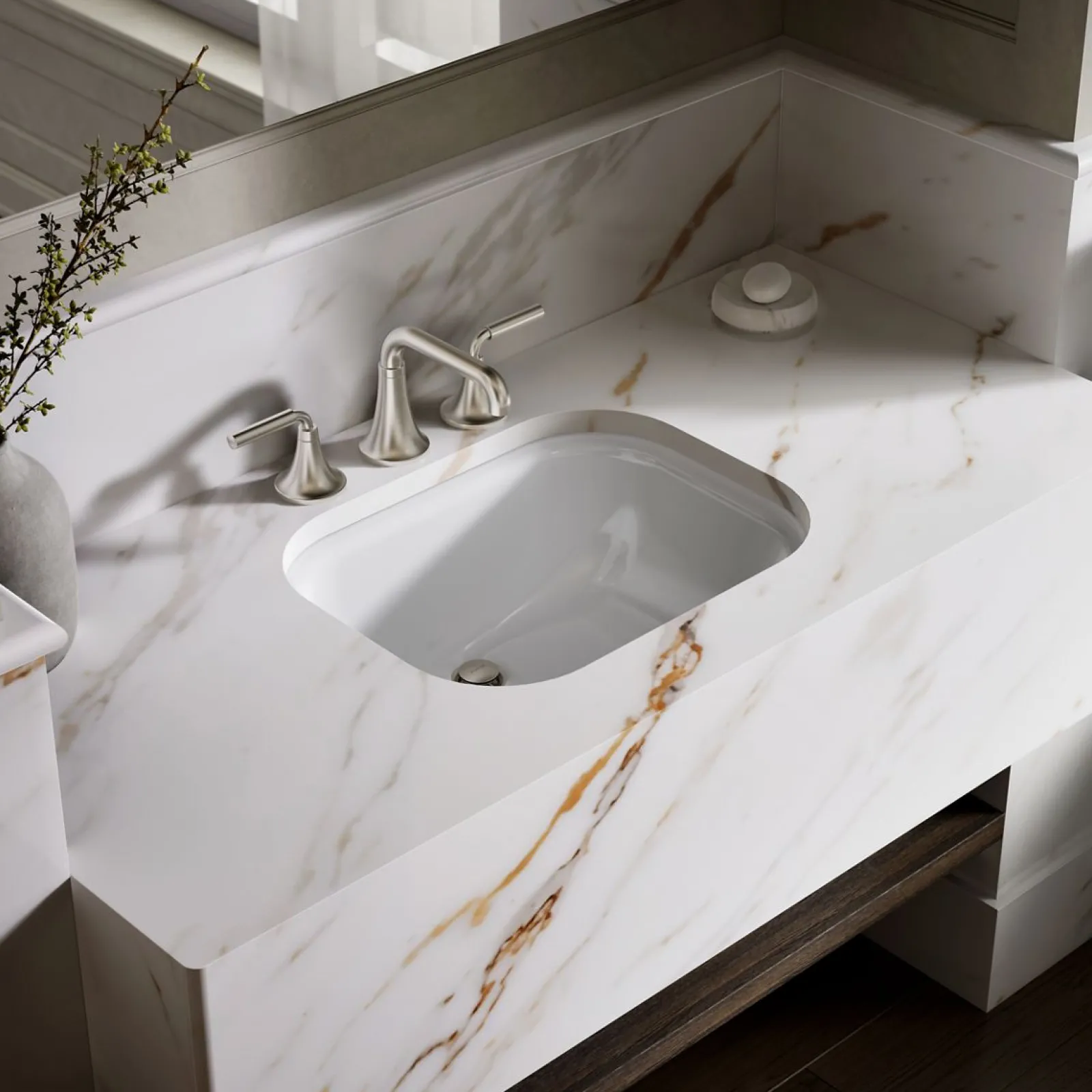 20" rectangular undermount bathroom sink^Kohler New