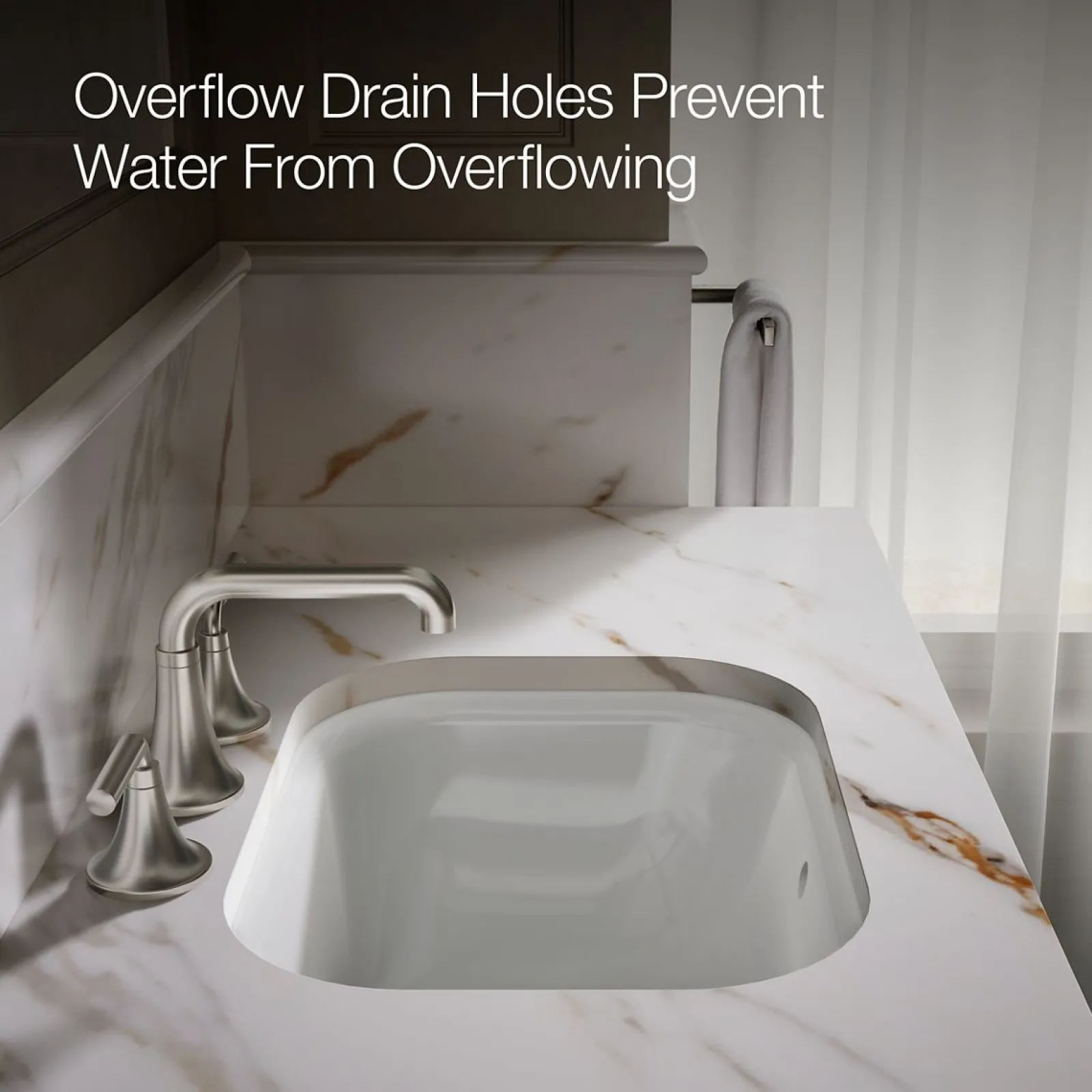 20" rectangular undermount bathroom sink^Kohler New