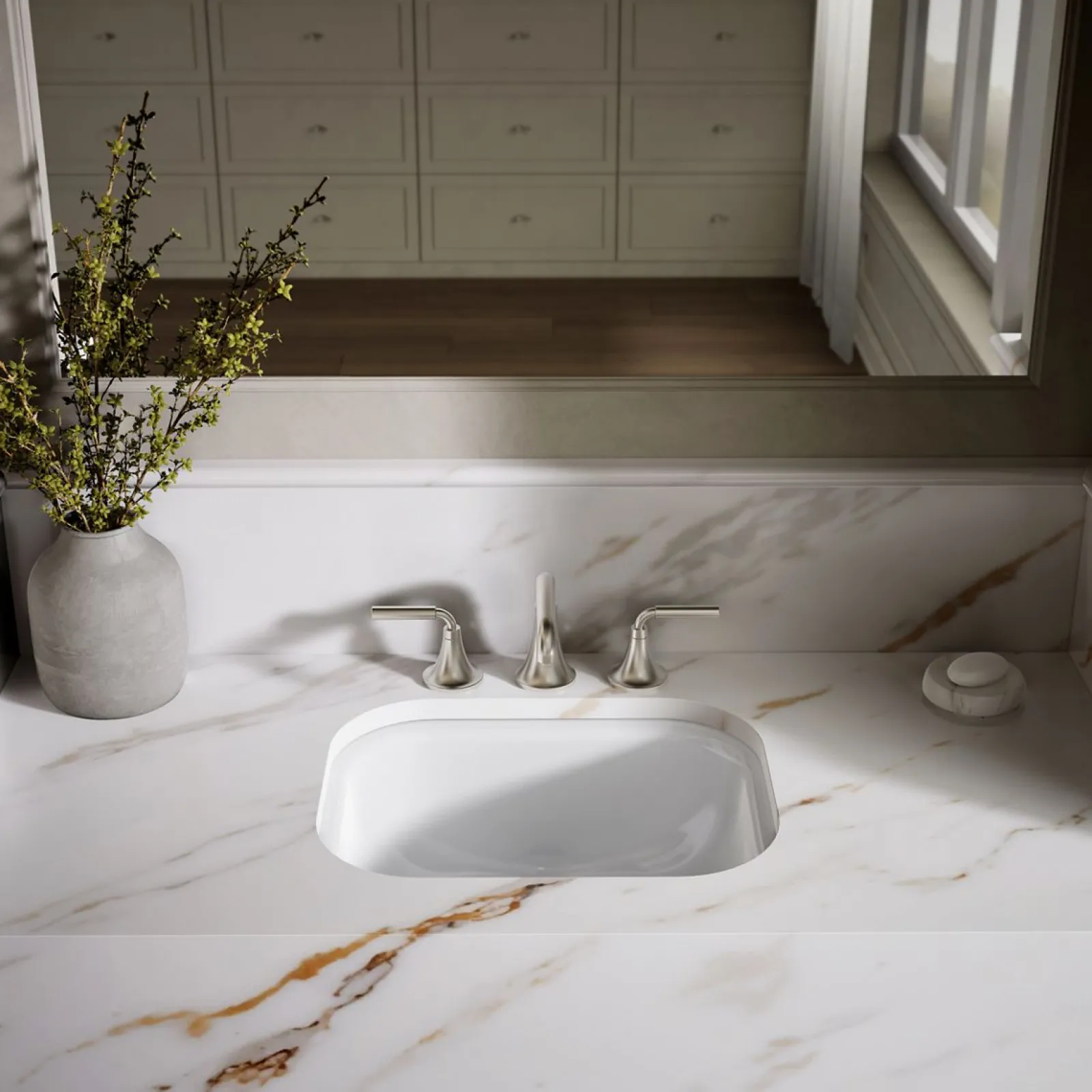 20" rectangular undermount bathroom sink^Kohler New