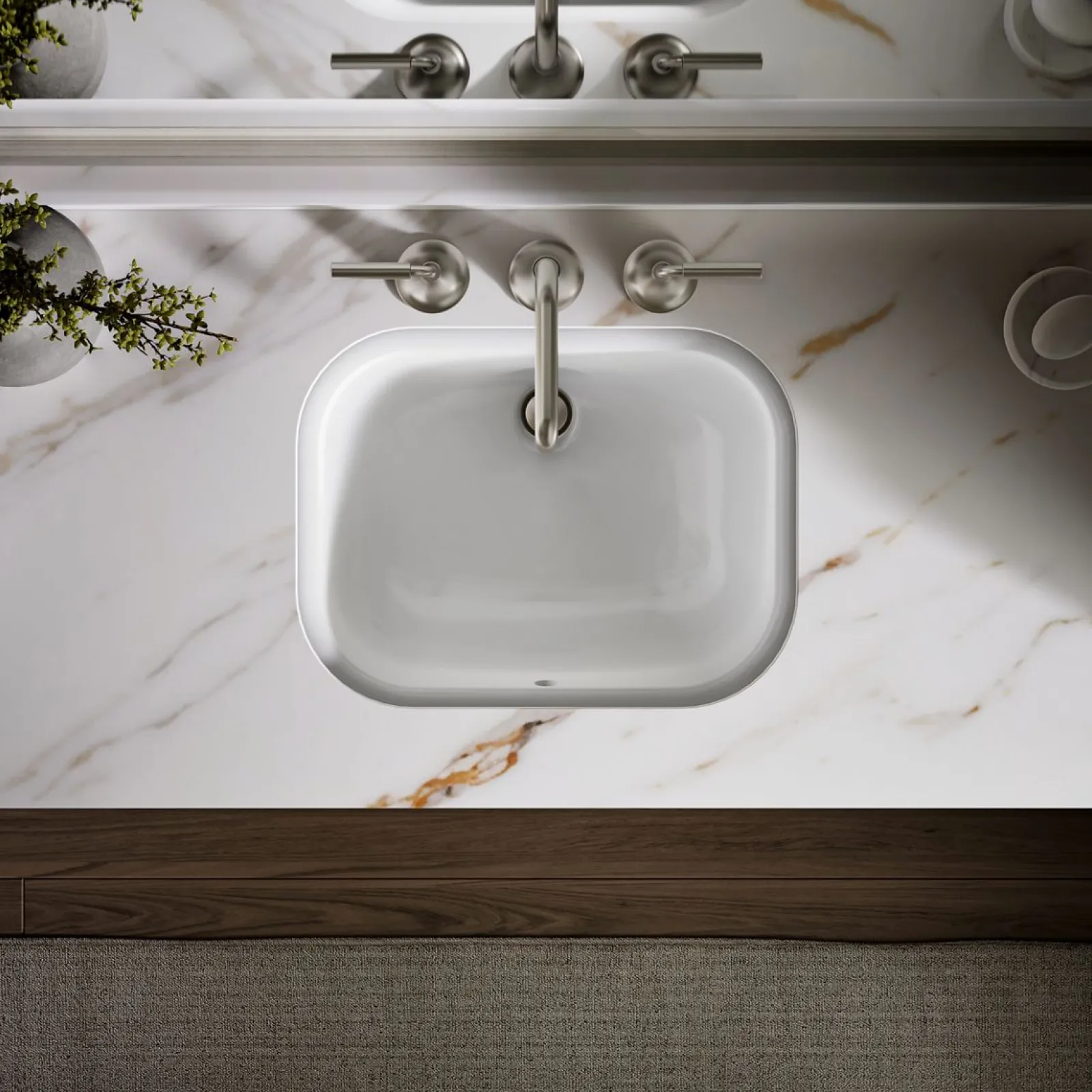 20" rectangular undermount bathroom sink^Kohler New