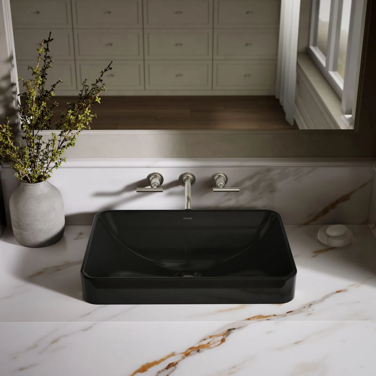 22-3/4" rectangular vessel bathroom sink^Kohler New