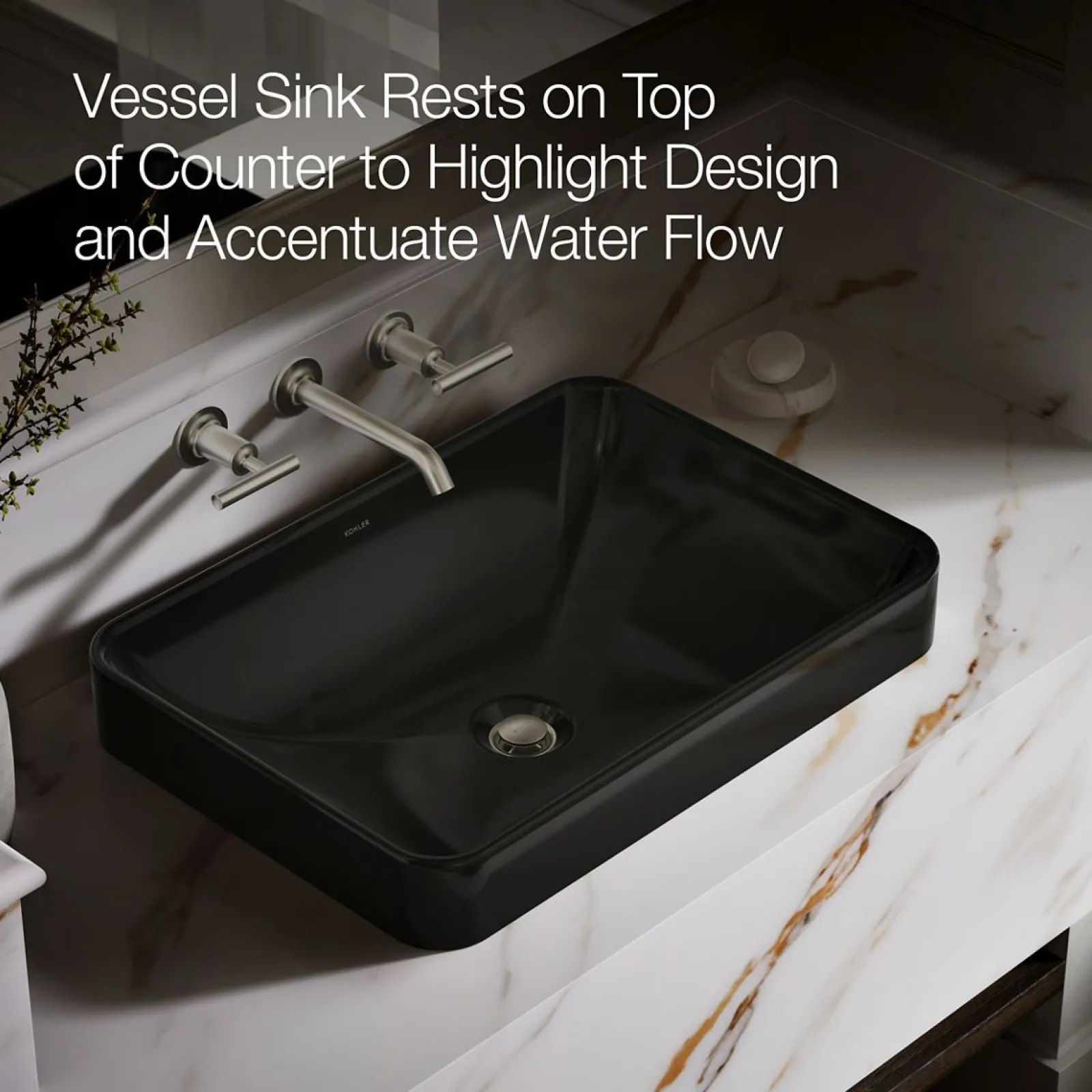 22-3/4" rectangular vessel bathroom sink^Kohler New