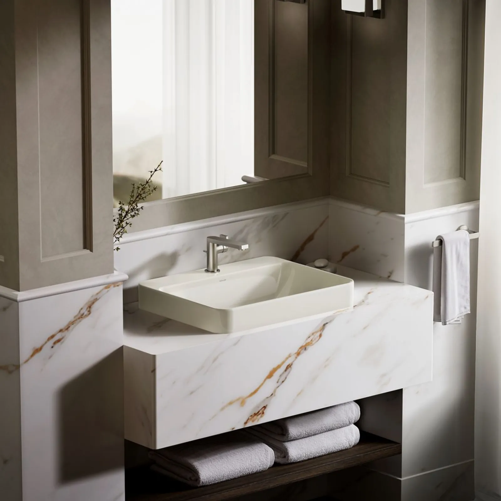 23" rectangular vessel bathroom sink^Kohler Hot