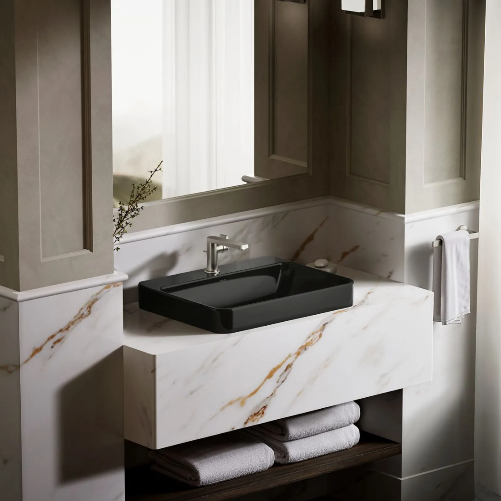 23" rectangular vessel bathroom sink^Kohler Hot