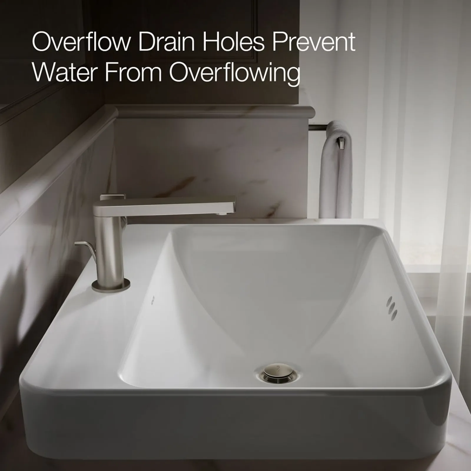 23" rectangular vessel bathroom sink^Kohler Hot