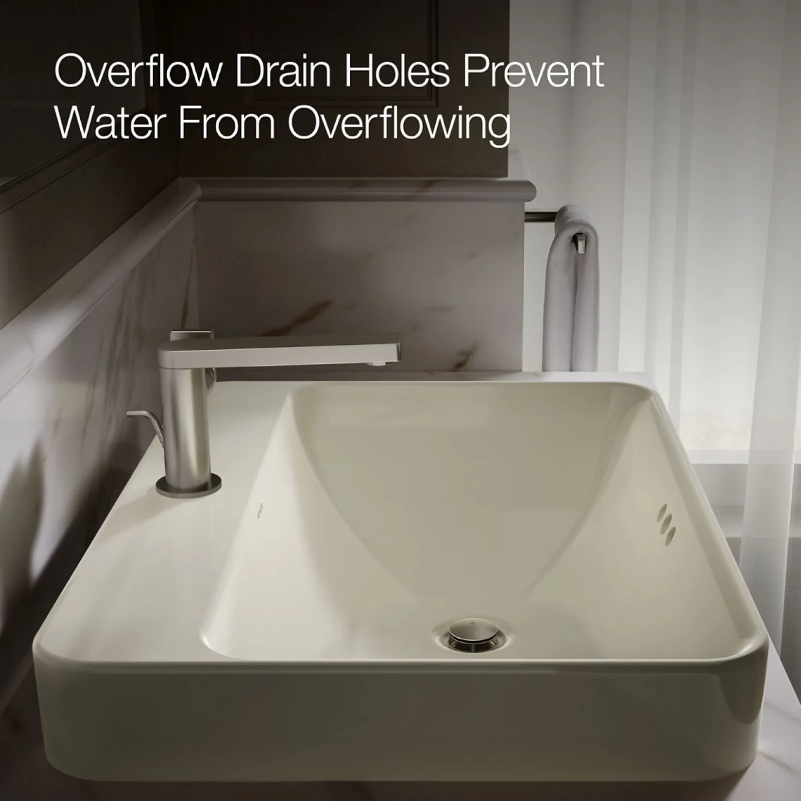 23" rectangular vessel bathroom sink^Kohler Hot