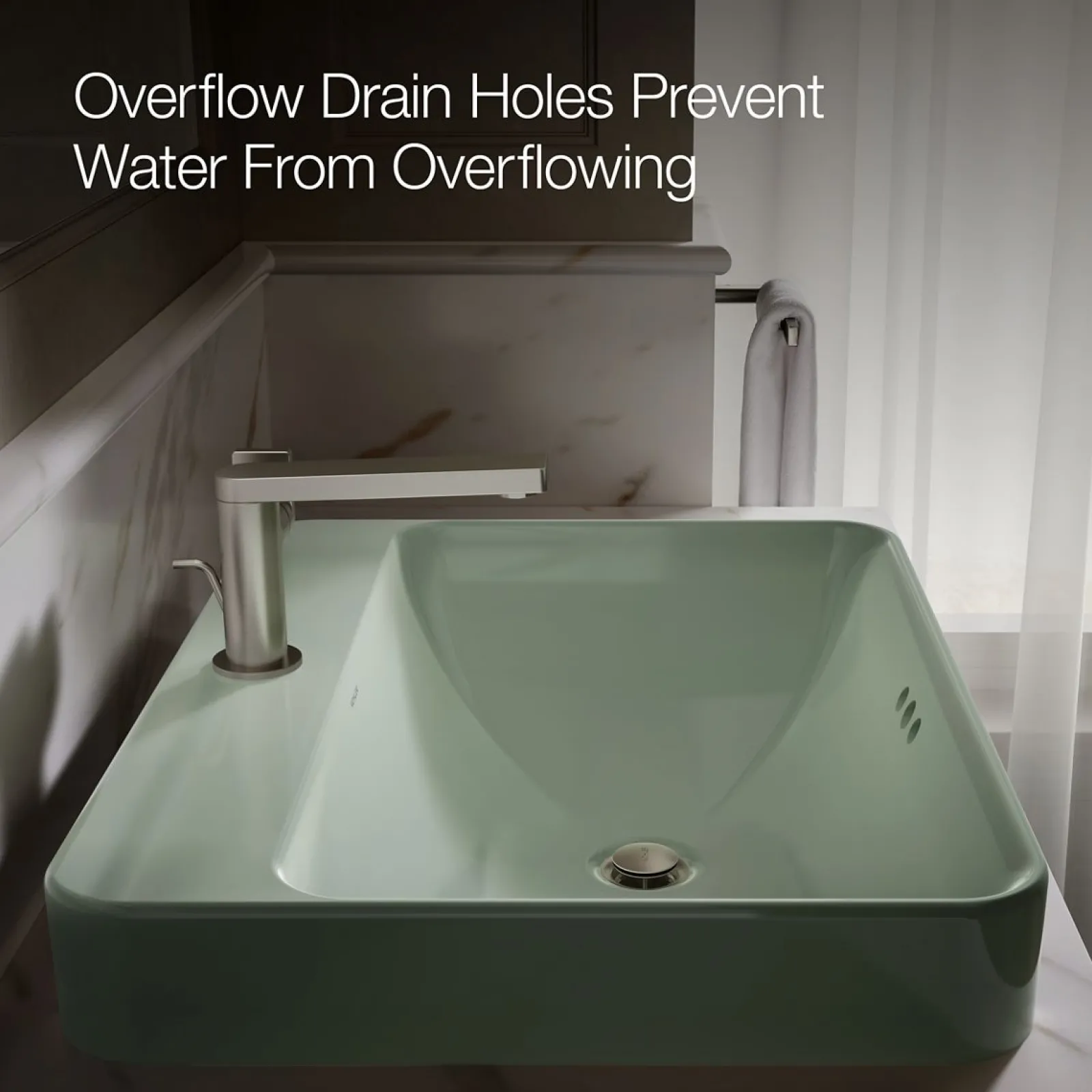 23" rectangular vessel bathroom sink^Kohler Hot