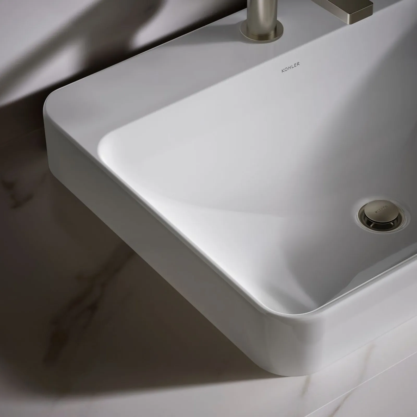23" rectangular vessel bathroom sink^Kohler Hot